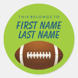 ステッパーソナライズされたカーに属する – サッカー ラウンドシール