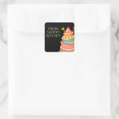 ステッパーソナライズされたカーのキッチンから スクエアシール (バッグ)