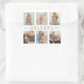 ステッパーソナライズされたカー | カスタムグランパ写真 スクエアシール (バッグ)