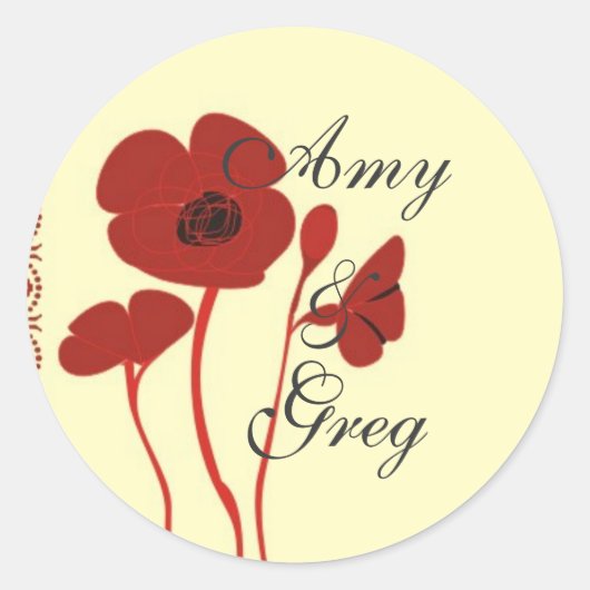 ステッパーソナライズされたカー ラウンドシール (正面)