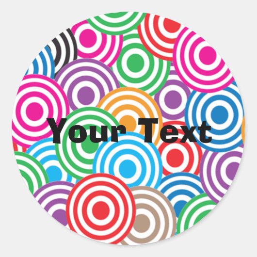 ステッパーソナライズされたカー ラウンドシール (正面)