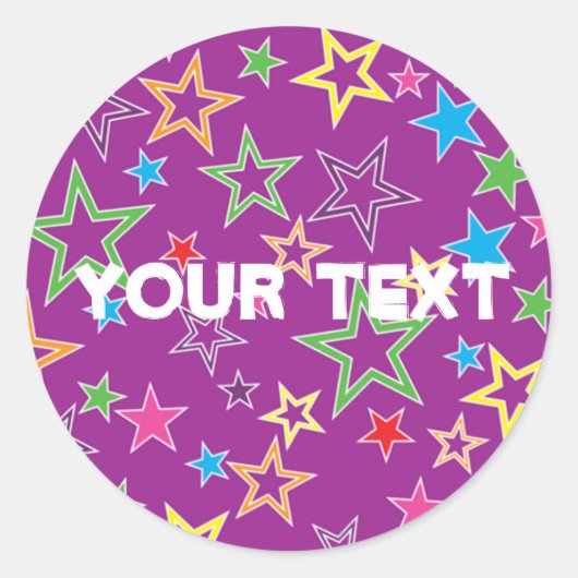 ステッパーソナライズされたカー ラウンドシール (正面)