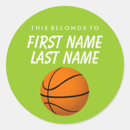 ステッパーソナライズされたクに属する – バスケットボール ラウンドシール