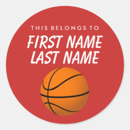 ステッパーソナライズされたクに属する – バスケットボール ラウンドシール
