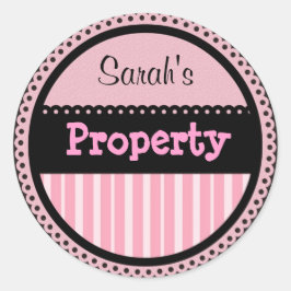 ステッパーソナライズされたク女の子らし ラウンドシール