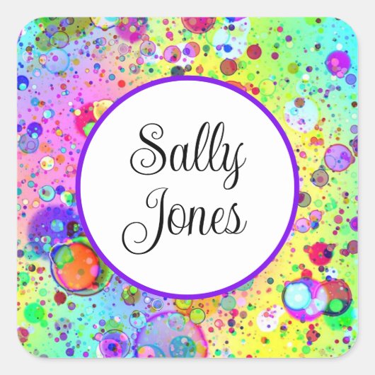 ステッパーソナライズされたク スクエアシール (正面)