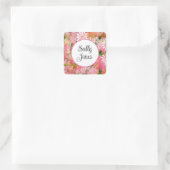 ステッパーソナライズされたク スクエアシール (バッグ)