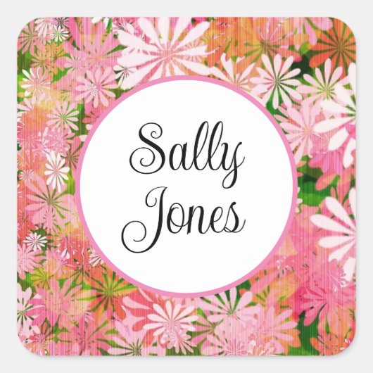 ステッパーソナライズされたク スクエアシール (正面)