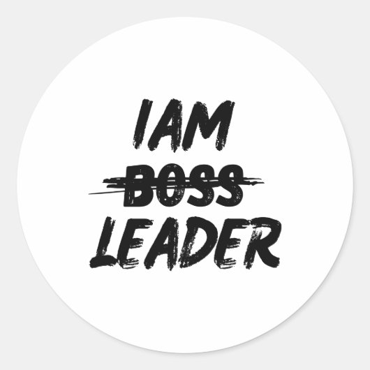 ステッパーソナライズされたクiamリーダーではないボス ラウンドシール (正面)