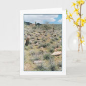 ステッピングストーングリーティングカード カード (黄色い花)