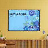 ステッピングストーンズバー(ユダヤ教の)バル・ミツバー(ユダヤ教の)バル・ミツバーサインインボード キャンバスプリント (インサイチュ (リビング))