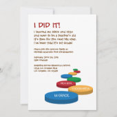 ステッピングストーンズ幼稚園/幼稚園卒業 招待状 (正面)