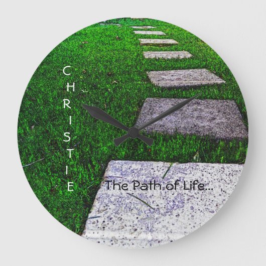 『ステッピング・ストーンズ』 ラージ壁時計 (正面)