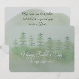 ステップお父さんへの父の日カード カード