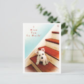 ステップでワン恋しく思ピーをウェスティー!2番 ポストカード (スタンド正面)