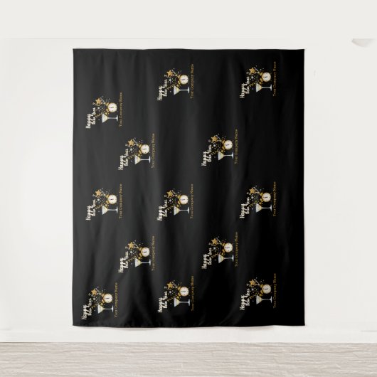 ステップと繰り返し新年イブパーティー タペストリー (正面)