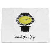 ステップに気をつけろ ノベルティ ラージペーパーバッグ (正面)
