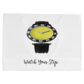 ステップに気をつけろ ノベルティ ラージペーパーバッグ (裏面)