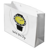 ステップに気をつけろ ノベルティ ラージペーパーバッグ (裏面アングル)