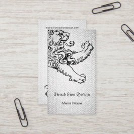 ステップのライオン粗かった一見 名刺