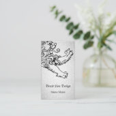 ステップのライオン粗かった一見 名刺 (スタンド正面)