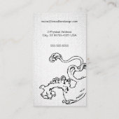 ステップのライオン粗かった一見 名刺 (裏面)