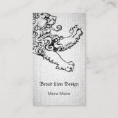 ステップのライオン粗かった一見 名刺 (正面)