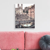 ステップまたはスペインのScalinataの表示 キャンバスプリント (インサイチュ (リビング))