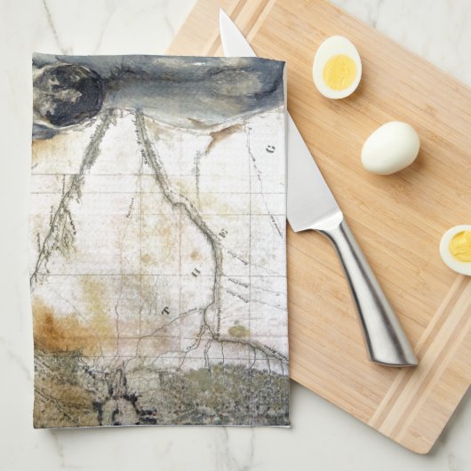 ステップを横切ってささやく キッチンタオル (四つ折り)