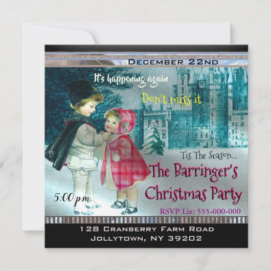 ステップアウトホリデークリスマスパーティー 招待状 (正面)