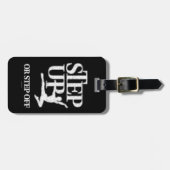 ステップアップまたはステップオフ（ダンス） ラゲッジタグ (正面横)