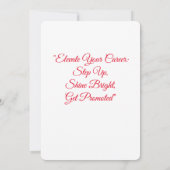 ステップアップ、輝く、昇格 (裏面)