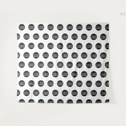 ステップアンドリピートロゴセルフィー写真背景 タペストリー (正面(横))