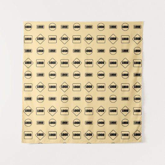 ステップアンドリピート ビジネススポンサー フォト背景 タペストリー (正面)