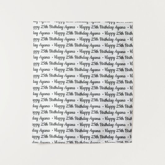 ステップアンドリピート ファブリック バナー | オリジナルテキスト タペストリー (正面)