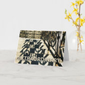 ステップインリングや輪 – 特別カード カード (黄色い花)