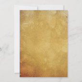 ステップイン18シックフローラ金ゴールドヒール誕生日 招待状 (裏面)