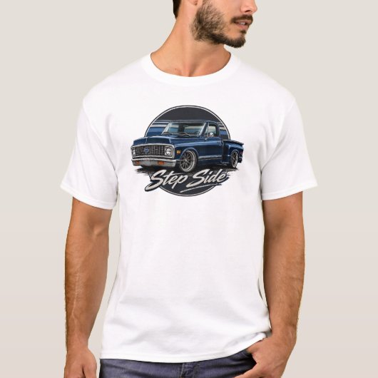 ステップサイド - ブルー Tシャツ (正面)