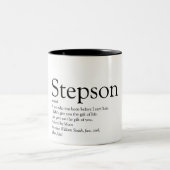 ステップサンの現代的な黒と白の定義 ツートーンマグカップ (中央)