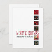 ステップシスターと夫メリークリスマスカード シーズンポストカード (正面/裏面)