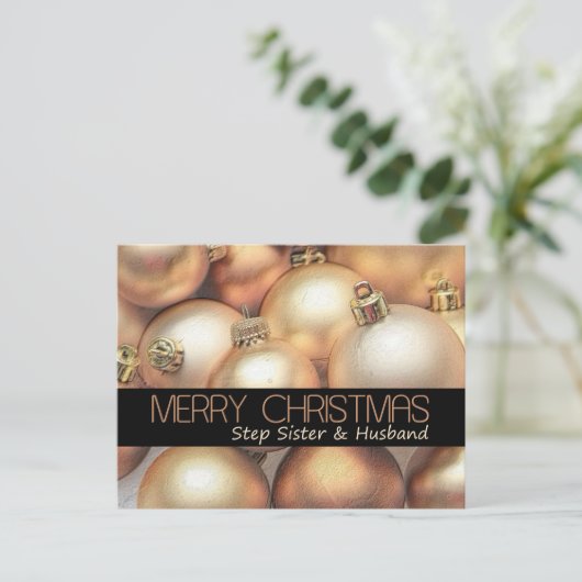 ステップシスターと夫メリークリスマスカード シーズンポストカード (スタンド正面)