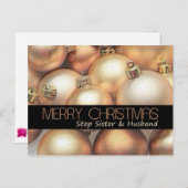ステップシスターと夫メリークリスマスカード シーズンポストカード (正面/裏面)