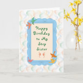 ステップシスター誕生日カード カード (黄色い花)