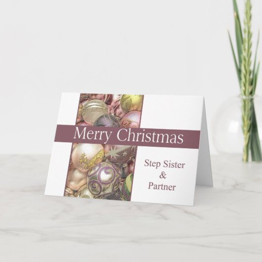 ステップシスター&パートナーメリークリスマスカード シーズンカード (正面)