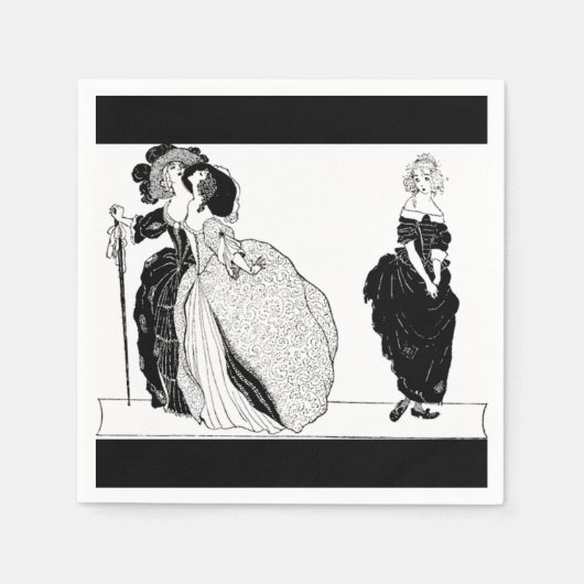 ステップシスター&ヴィンテージ シンデレラ ペーパーナプキン スタンダードカクテルナプキン (正面)