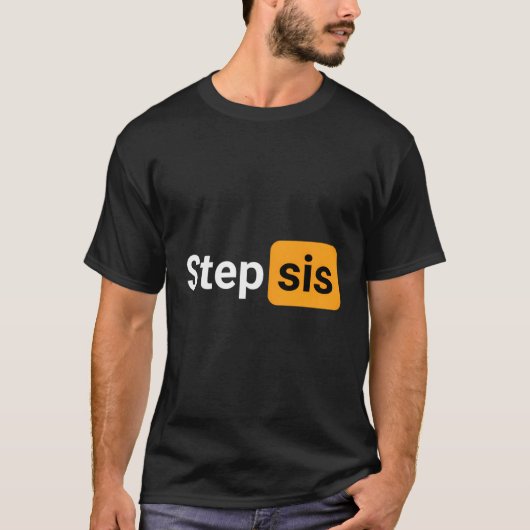 ステップシスノベルティジョーク Tシャツ (正面)