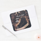 ステップシックシューガールスウィート16スニーカー誕生日 スクエアシール (封筒)