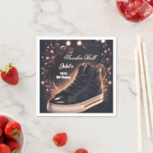 ステップシックシューガールスウィート16スニーカー誕生日 スタンダードカクテルナプキン (インサイチュ)