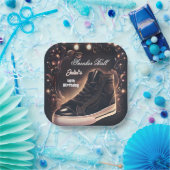 ステップシックシューガールスウィート16スニーカー誕生日 ペーパープレート (パーティー)