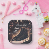 ステップシックシューガールスウィート16スニーカー誕生日 ペーパープレート (パーティー)